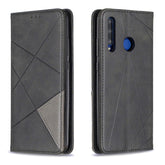Rhombus Texture Horizontal Flip Magnetic Leather Case with Holder & Card Slots & Wallet, For Huawei P Smart+ 2019 / Honor 10i (Honor 20 lite), For Huawei Y7 (2019) / Y7 Prime (2019)